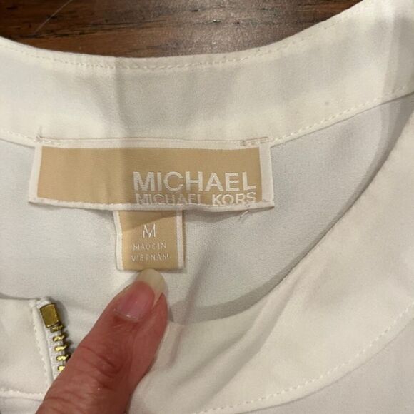 Michael Kors Women's Sleeveless Top White Size Medium - Picture 10 of 10